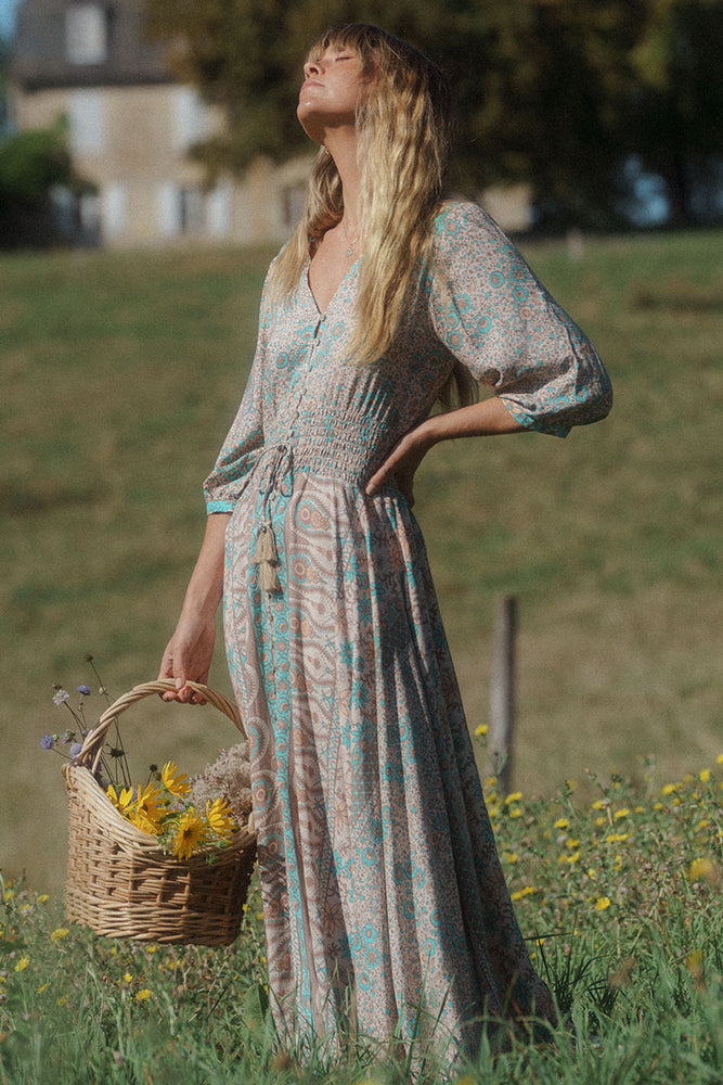 Spell boho blossom maxi dress Clearance