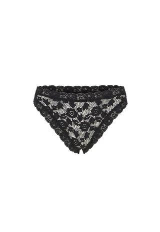 Lovers Lace Brief - Onyx