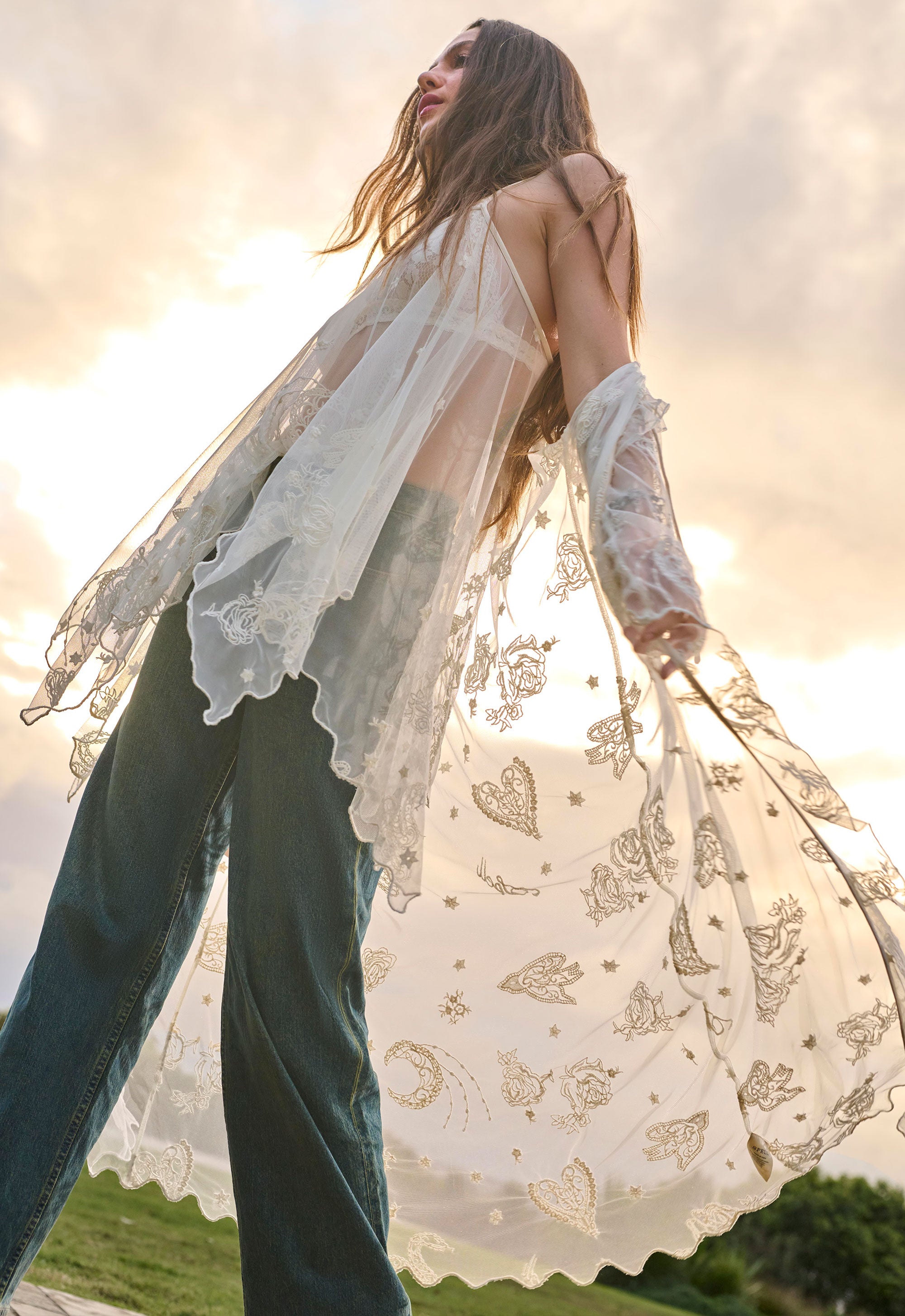 新品　spell&the gypsy スペル　ファー　ロングコート　ガウン Boho Robes, Dusters & Kimonos – SPELL