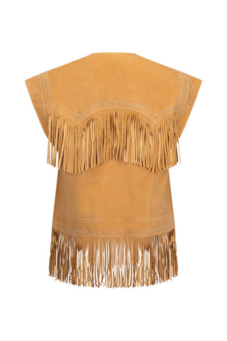Fearless Heart Suede Fringe Vest