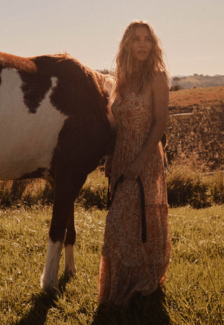 Sunwashed Strappy Midi Dress