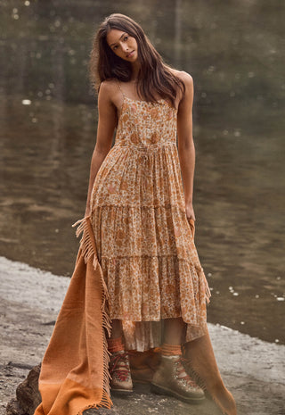 Sunwashed Strappy Midi Dress