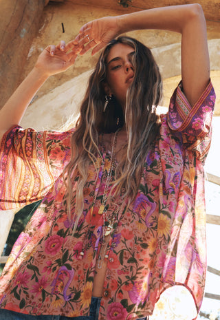 Swan Lake Short Sleeve Blouse