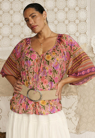 Swan Lake Short Sleeve Blouse