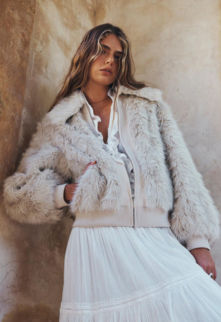 The Brooklyn Flea Bomber Jacket - Frost